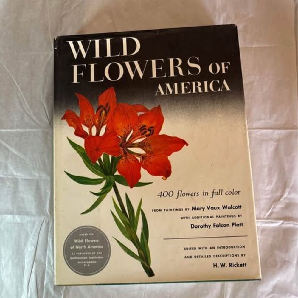 Wild Flowers of America Mary Vaux Walcott 400 Color Plates 1978 Hardcover
